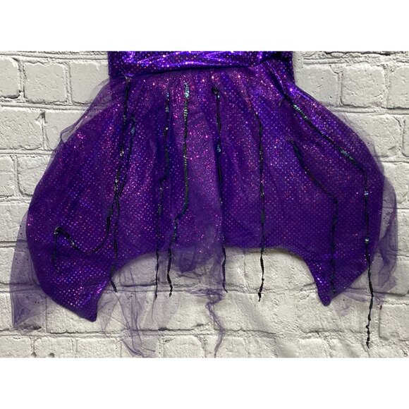 Mermaid Merman Purple Sparkle 3 Piece Adult L XL Costume Drama Dept As Is - Picture 4 of 16